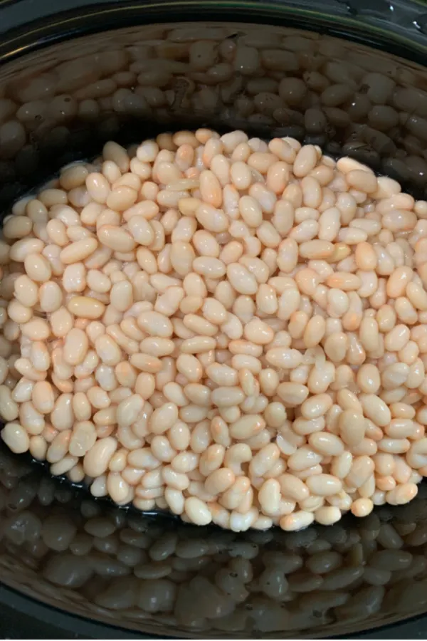 Great Northern beans in crock pot
