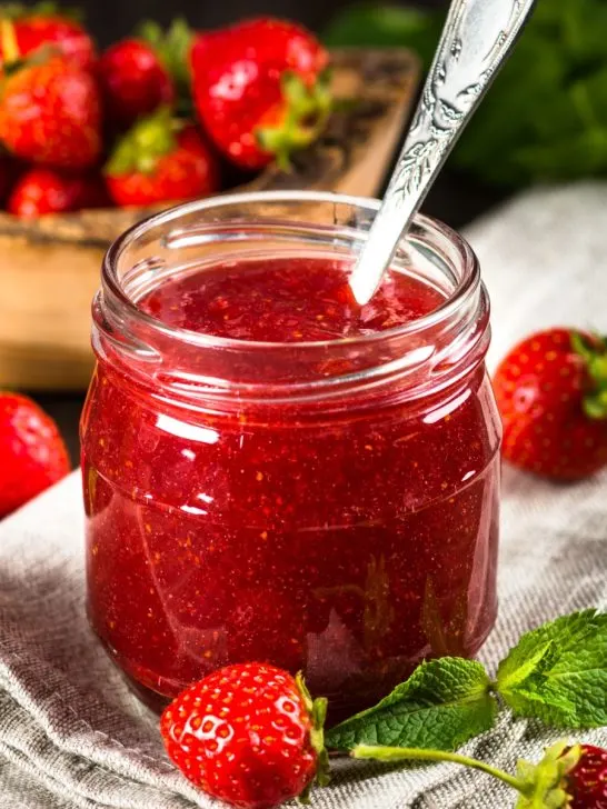 strawberry honey jam
