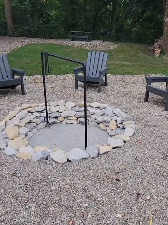 diy stone firepit