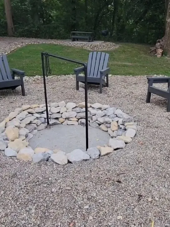 diy stone firepit