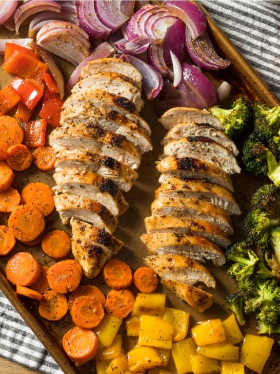 sheet pan chicken and vegetables