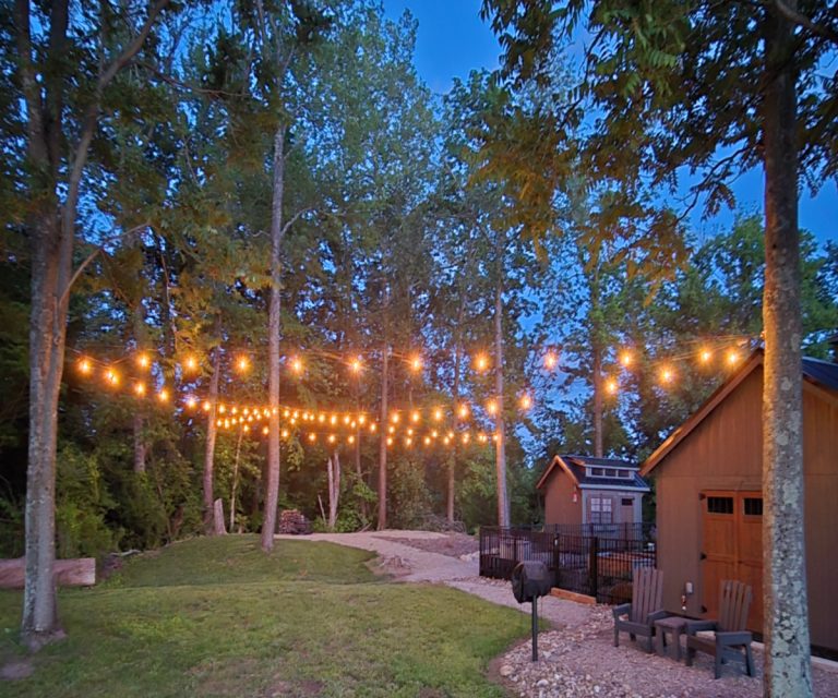how to install outdoor string lights