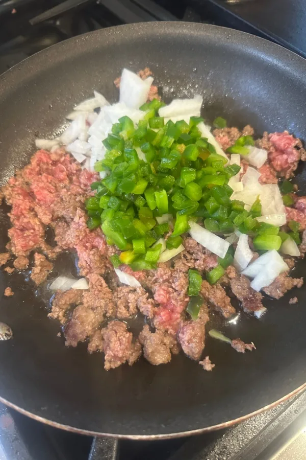 ground beef onion pepper