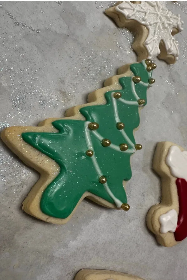 Christmas cookie decorated