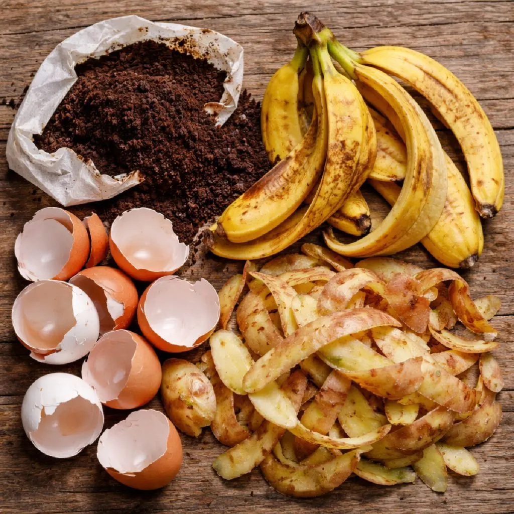 kitchen scraps in the winter