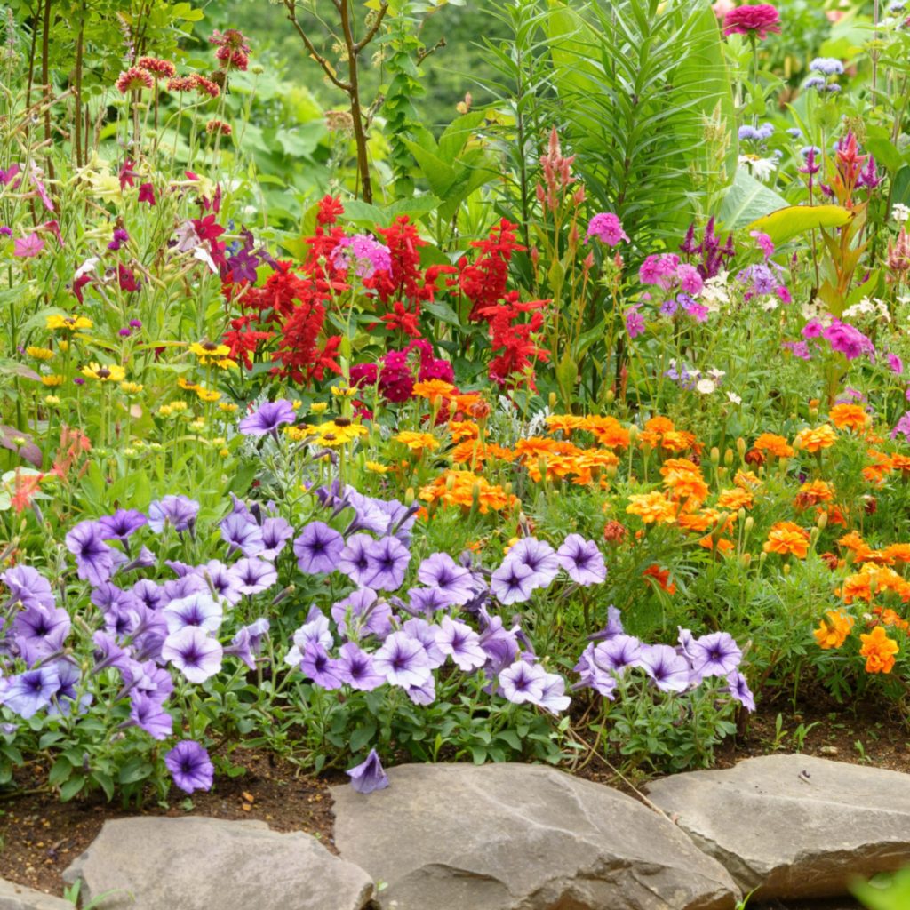 flowerbeds with no weeds