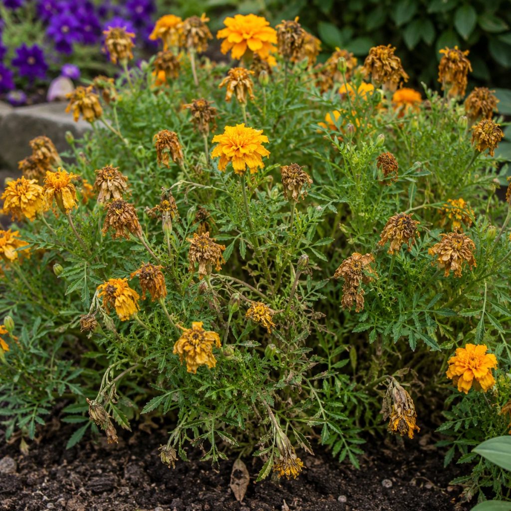 fertilize marigolds in the summer