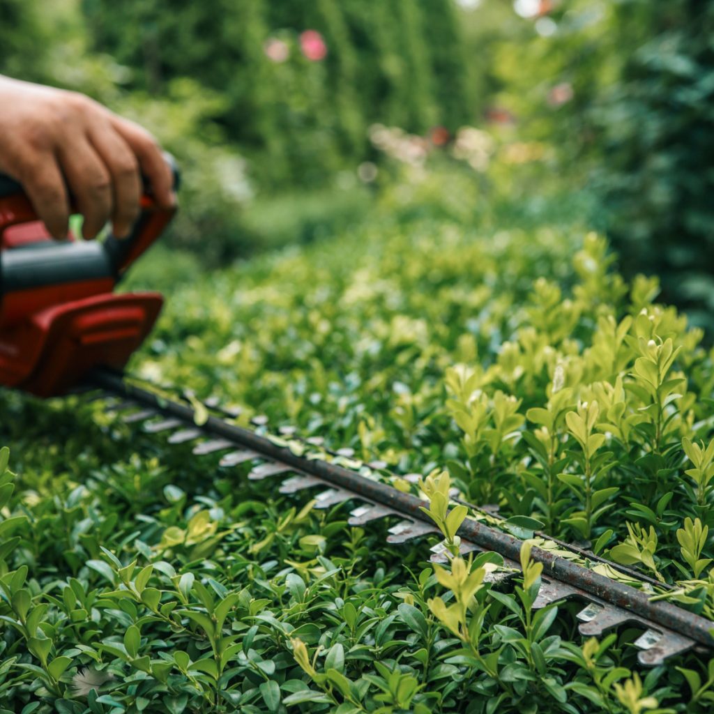 trim bushes in the summer
