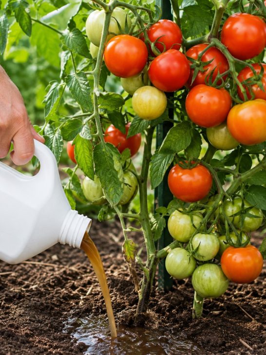 fertilize tomato plants in late summer