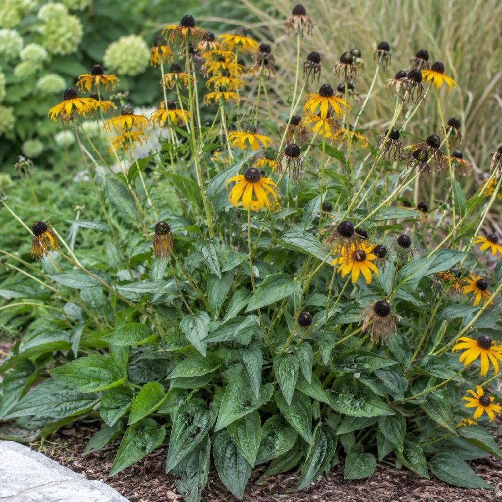 black eyed susans after they bloom
