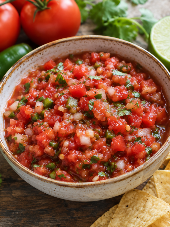 fresh homemade salsa