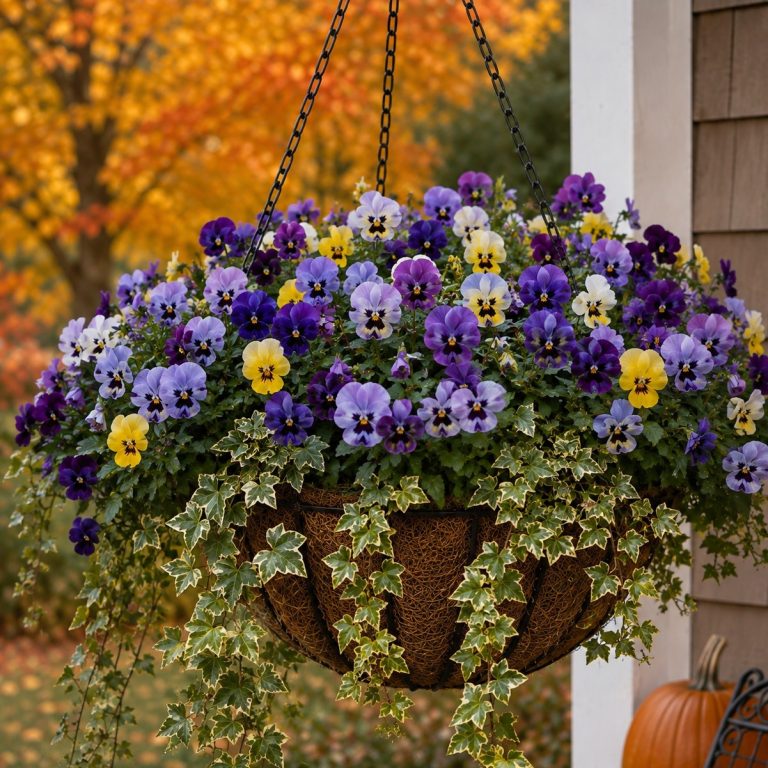 replant fading worn out hanging baskets in late summer for fall