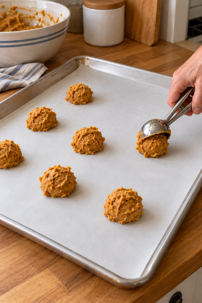 pumpkin cookies unbaked