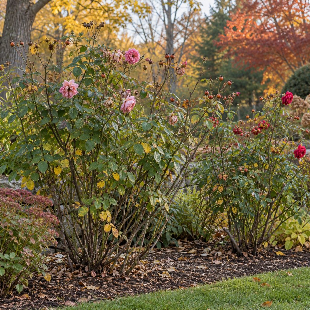 Fall rose bush care